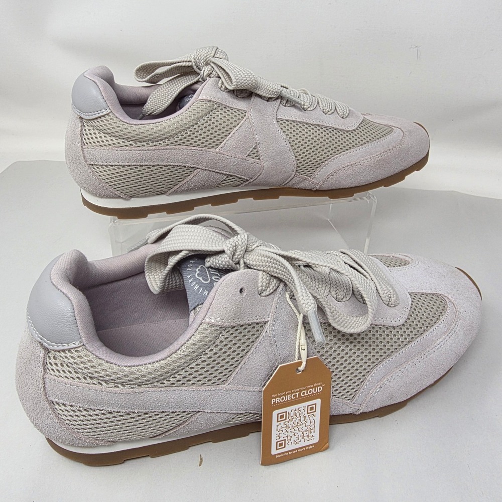 Project Cloud Float On Sneakers Womens 11 Tiger A Mauve Grey Mesh Suede New